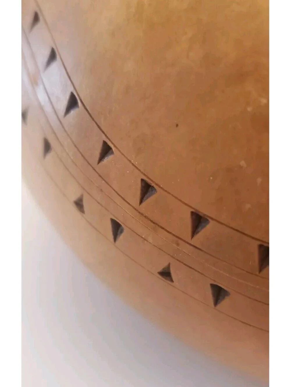 Natural Gourd Carved Dried Canteen Bushel Basket Art Etched Fall Halloween Decor